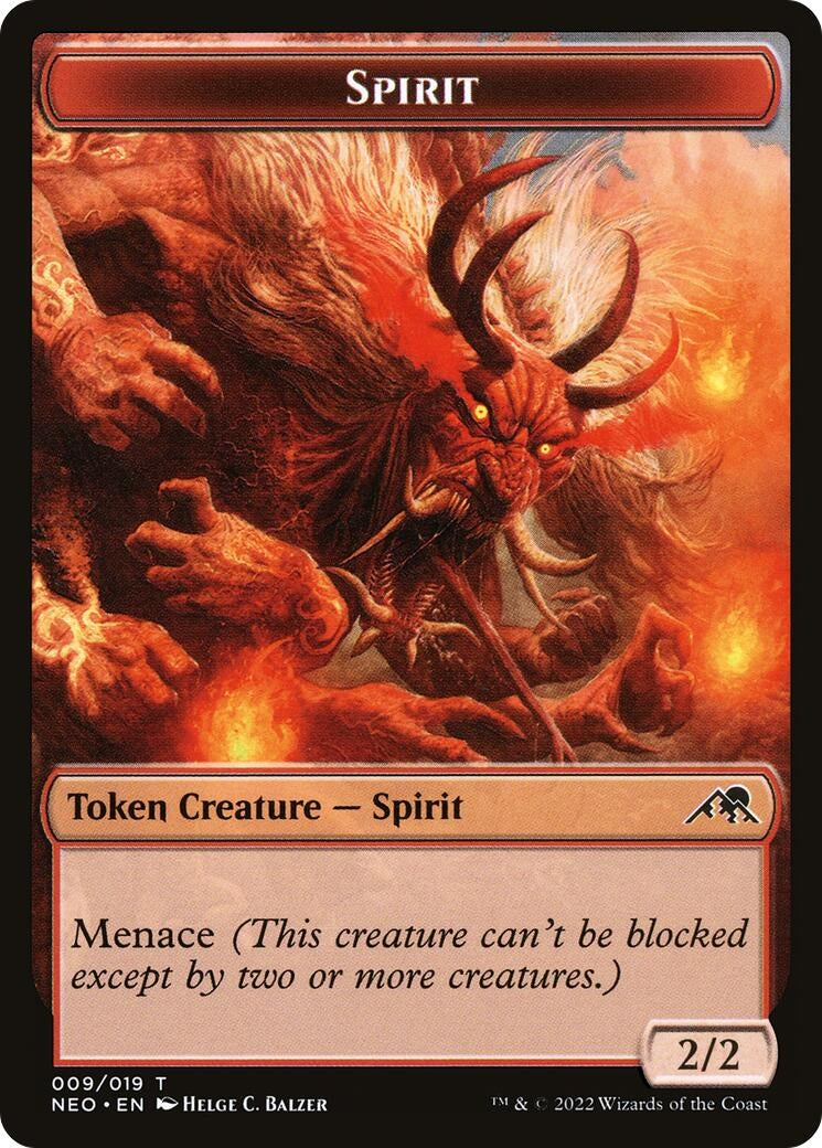 Image for Spirit Token (009) (9) [Kamigawa: Neon Dynasty] - Magic: The Gathering