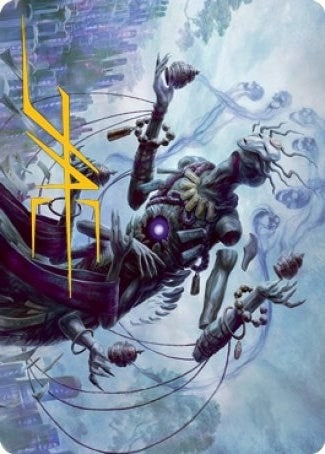 Image for Myojin of Grim Betrayal Art Card (Gold-Stamped Signature) (9) [Kamigawa: Neon Dynasty] - Magic: The Gathering