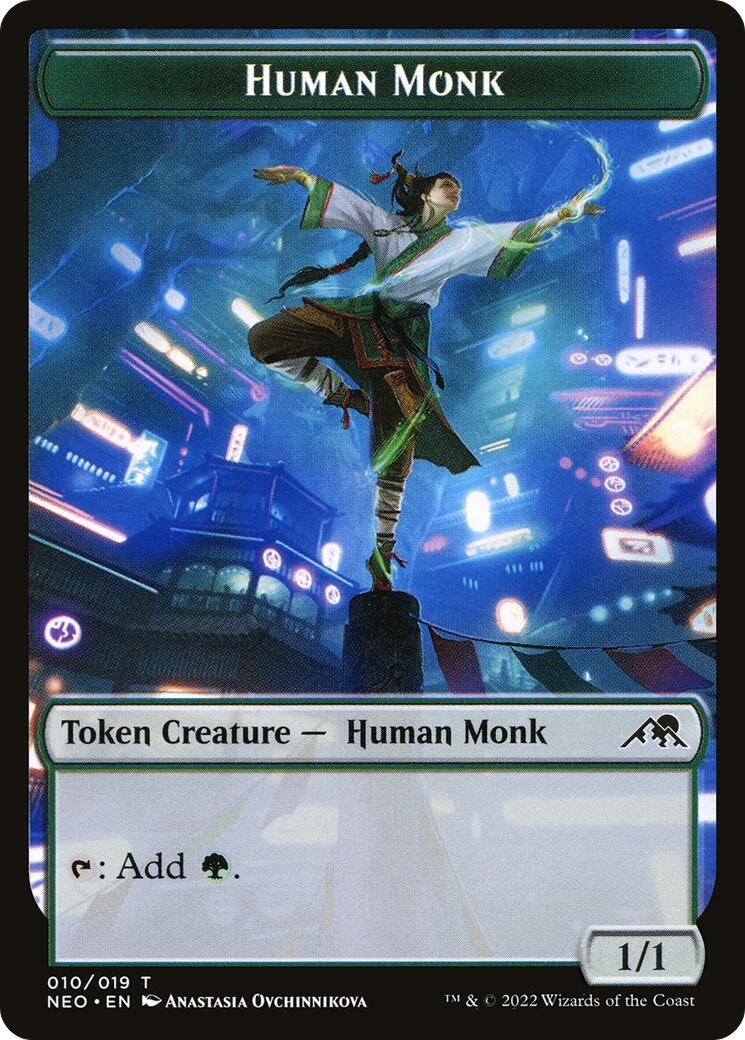 Image for Human Monk Token (10) [Kamigawa: Neon Dynasty] - Magic: The Gathering