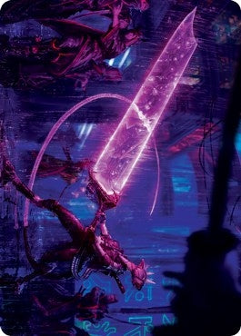 Image for Enormous Energy Blade Art Card (16) [Kamigawa: Neon Dynasty] - Magic: The Gathering