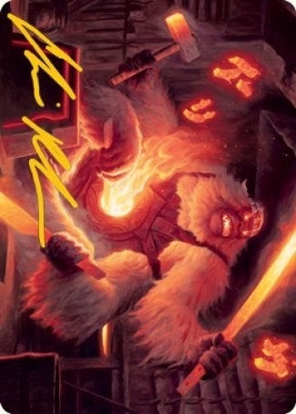 Image for Kami of Industry Art Card (Gold-Stamped Signature) (17) [Kamigawa: Neon Dynasty] - Magic: The Gathering