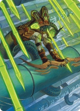 Image for Bamboo Grove Archer Art Card (20) [Kamigawa: Neon Dynasty] - Magic: The Gathering