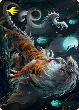 Image for Gloomshrieker Art Card (Gold-Stamped Signature) (28) [Kamigawa: Neon Dynasty] - Magic: The Gathering