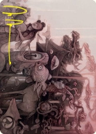 Image for March of Burgeoning Life Art Card (Gold-Stamped Signature) (29) [Kamigawa: Neon Dynasty] - Magic: The Gathering