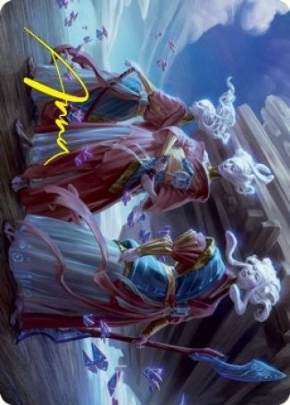Image for Guardians of Oboro Art Card (Gold-Stamped Signature) (30) [Kamigawa: Neon Dynasty] - Magic: The Gathering