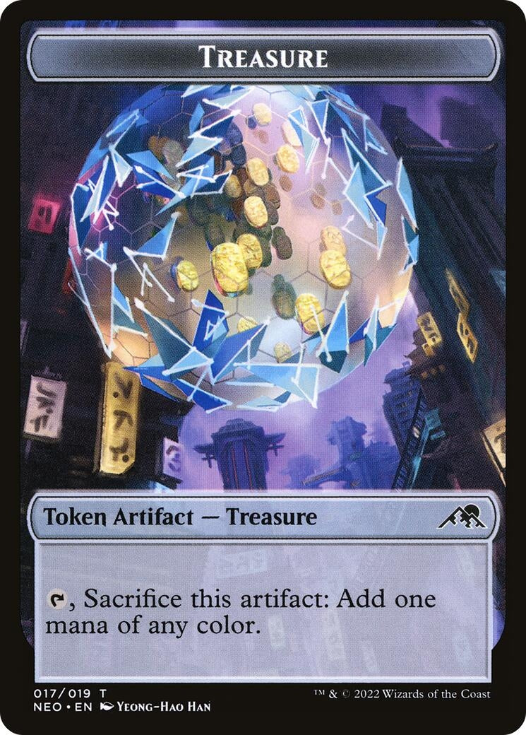 Image for Treasure Token (17) [Kamigawa: Neon Dynasty] - Magic: The Gathering