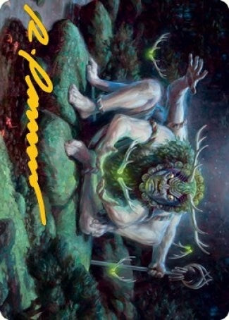 Image for Myojin of Towering Might Art Card (Gold-Stamped Signature) (34) [Kamigawa: Neon Dynasty] - Magic: The Gathering