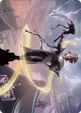 Image for Naomi, Pillar of Order Art Card (35) [Kamigawa: Neon Dynasty] - Magic: The Gathering