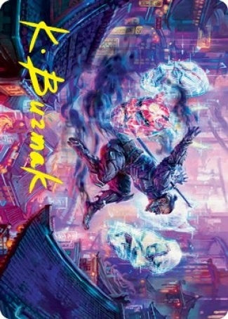 Image for Thousand-Faced Shadow Art Card (Gold-Stamped Signature) (37) [Kamigawa: Neon Dynasty] - Magic: The Gathering