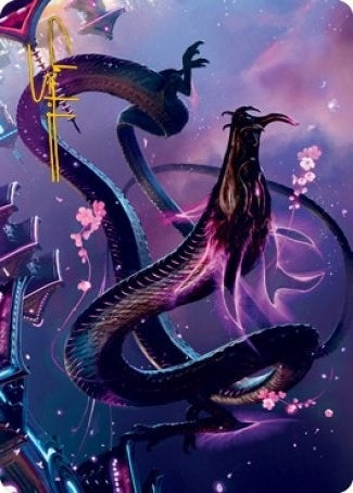 Image for Junji, the Midnight Sky Art Card (38/81) (Gold-Stamped Signature) (38) [Kamigawa: Neon Dynasty] - Magic: The Gathering