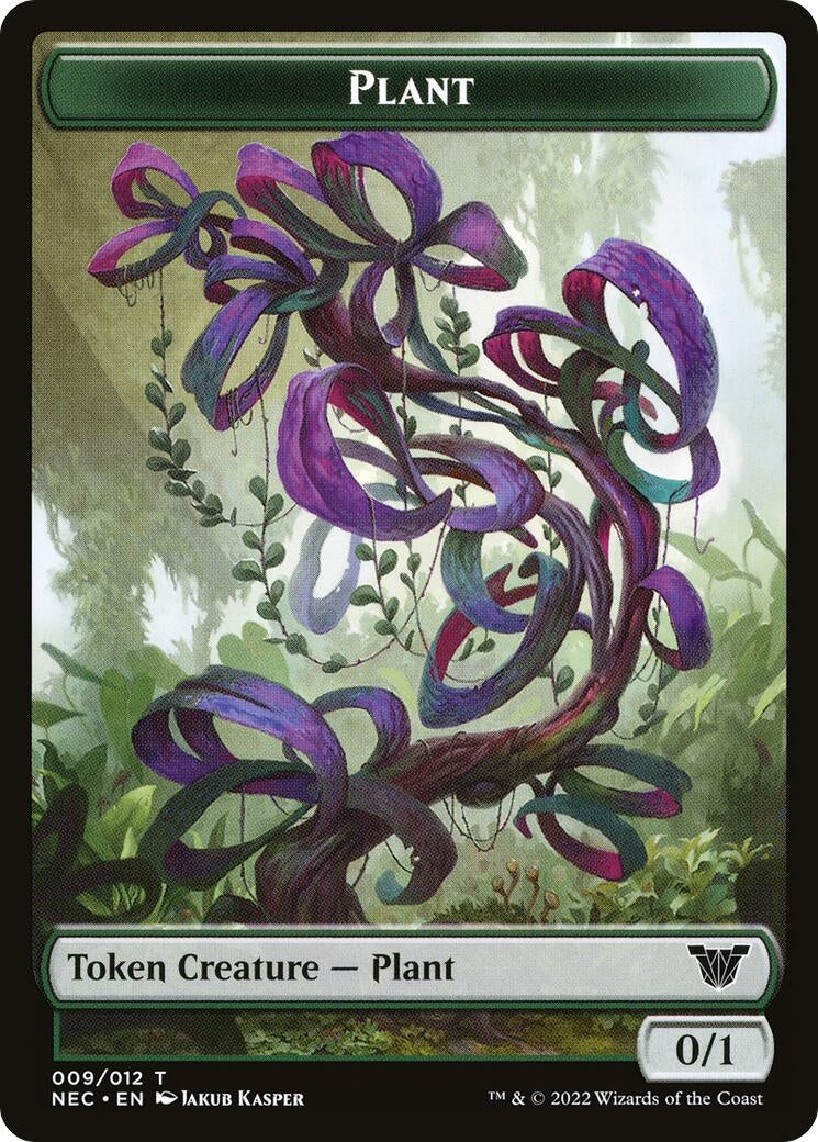 Image for Plant // Treasure Double-Sided Token (9 // 17) [Kamigawa: Neon Dynasty] - Magic: The Gathering