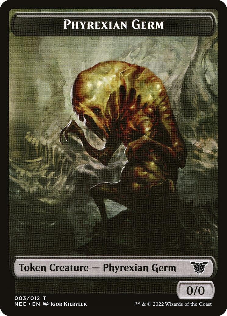 Image for Phyrexian Germ // Spirit (002) Double-Sided Token (3 // 2) [Kamigawa: Neon Dynasty] - Magic: The Gathering