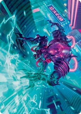 Image for Surgehacker Mech Art Card (45) [Kamigawa: Neon Dynasty] - Magic: The Gathering