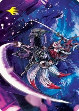 Image for Blade-Blizzard Kitsune Art Card (Gold-Stamped Signature) (47) [Kamigawa: Neon Dynasty] - Magic: The Gathering