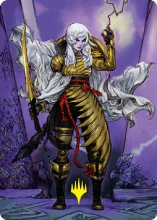 Image for The Wandering Emperor Art Card (49/81) (Gold-Stamped Signature) (49) [Kamigawa: Neon Dynasty] - Magic: The Gathering