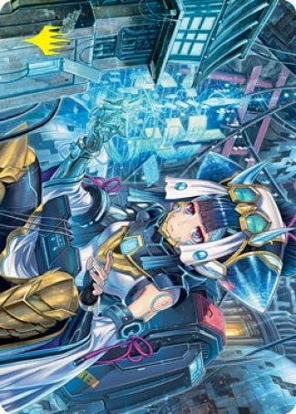 Image for Covert Technician Art Card (Gold-Stamped Signature) (51) [Kamigawa: Neon Dynasty] - Magic: The Gathering