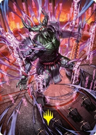 Image for Hidetsugu, Devouring Chaos Art Card (Gold-Stamped Signature) (56) [Kamigawa: Neon Dynasty] - Magic: The Gathering