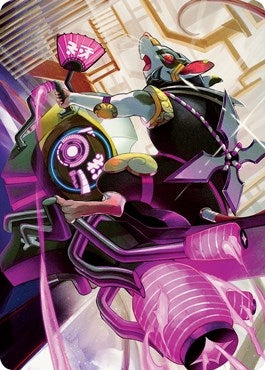 Image for Nashi, Moon Sage's Scion Art Card (59) [Kamigawa: Neon Dynasty] - Magic: The Gathering