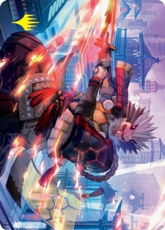 Image for Isshin, Two Heavens as One Art Card (69/81) (Gold-Stamped Signature) (69) [Kamigawa: Neon Dynasty] - Magic: The Gathering