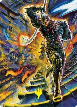 Image for Kaito Shizuki Art Card (71/81) (Gold-Stamped Signature) (71) [Kamigawa: Neon Dynasty] - Magic: The Gathering
