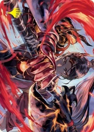 Image for Risona, Asari Commander Art Card (Gold-Stamped Signature) (72) [Kamigawa: Neon Dynasty] - Magic: The Gathering