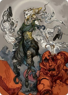 Image for Tamiyo, Compleated Sage Art Card (76) [Kamigawa: Neon Dynasty] - Magic: The Gathering