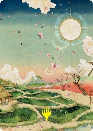 Image for Plains (293) Art Card (79/81) (Gold-Stamped Signature) (79) [Kamigawa: Neon Dynasty] - Magic: The Gathering