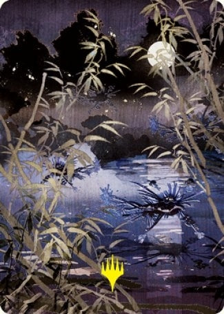 Image for Swamp (297) Art Card (Gold-Stamped Signature) (81) [Kamigawa: Neon Dynasty] - Magic: The Gathering