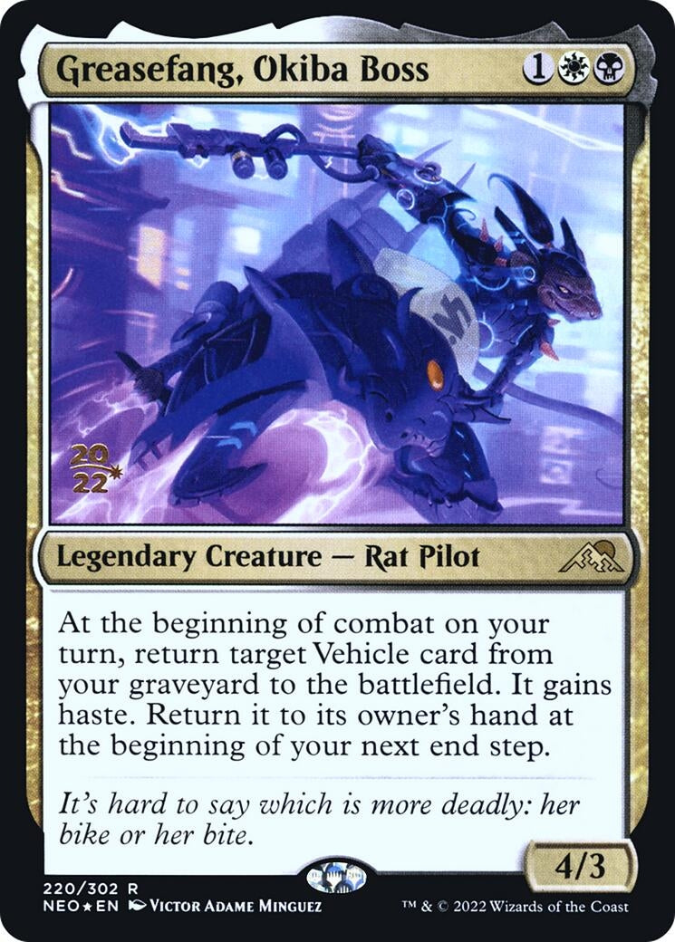Image for Greasefang, Okiba Boss (220) [Prerelease Cards] - Magic: The Gathering
