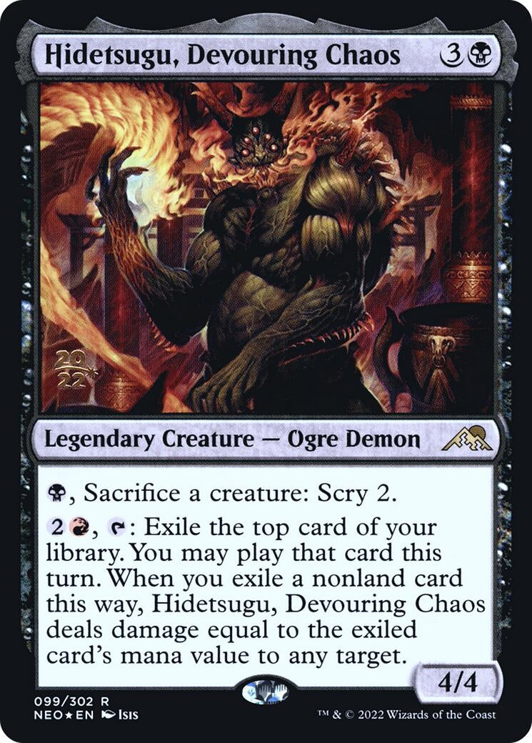 Image for Hidetsugu, Devouring Chaos (99) [Prerelease Cards] - Magic: The Gathering