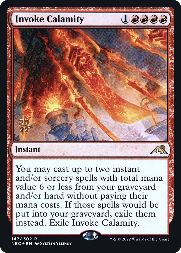 Image for Invoke Calamity (147) [Prerelease Cards] - Magic: The Gathering