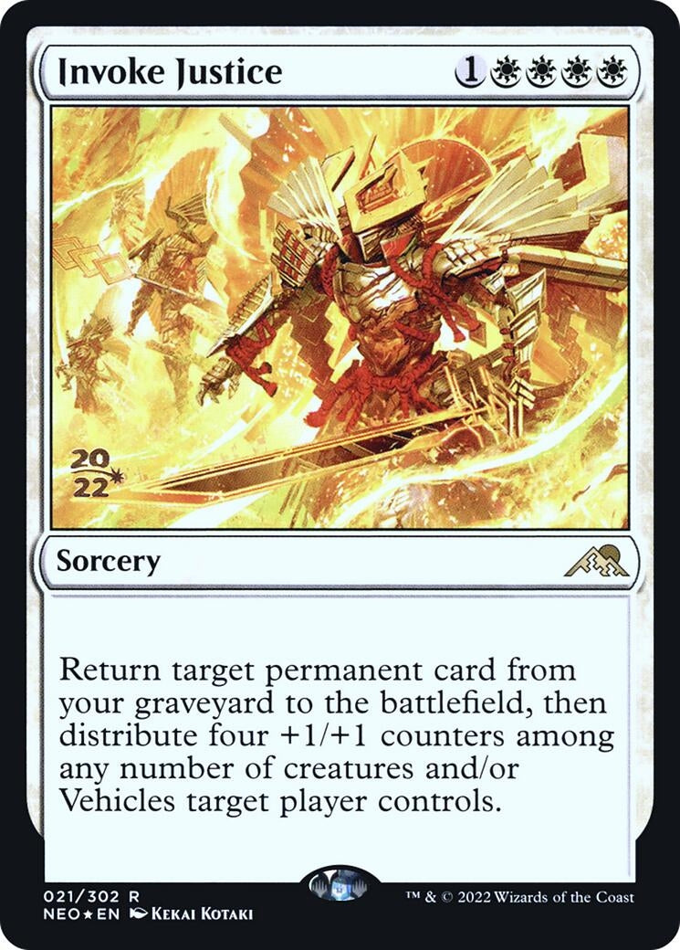 Image for Invoke Justice (21) [Prerelease Cards] - Magic: The Gathering