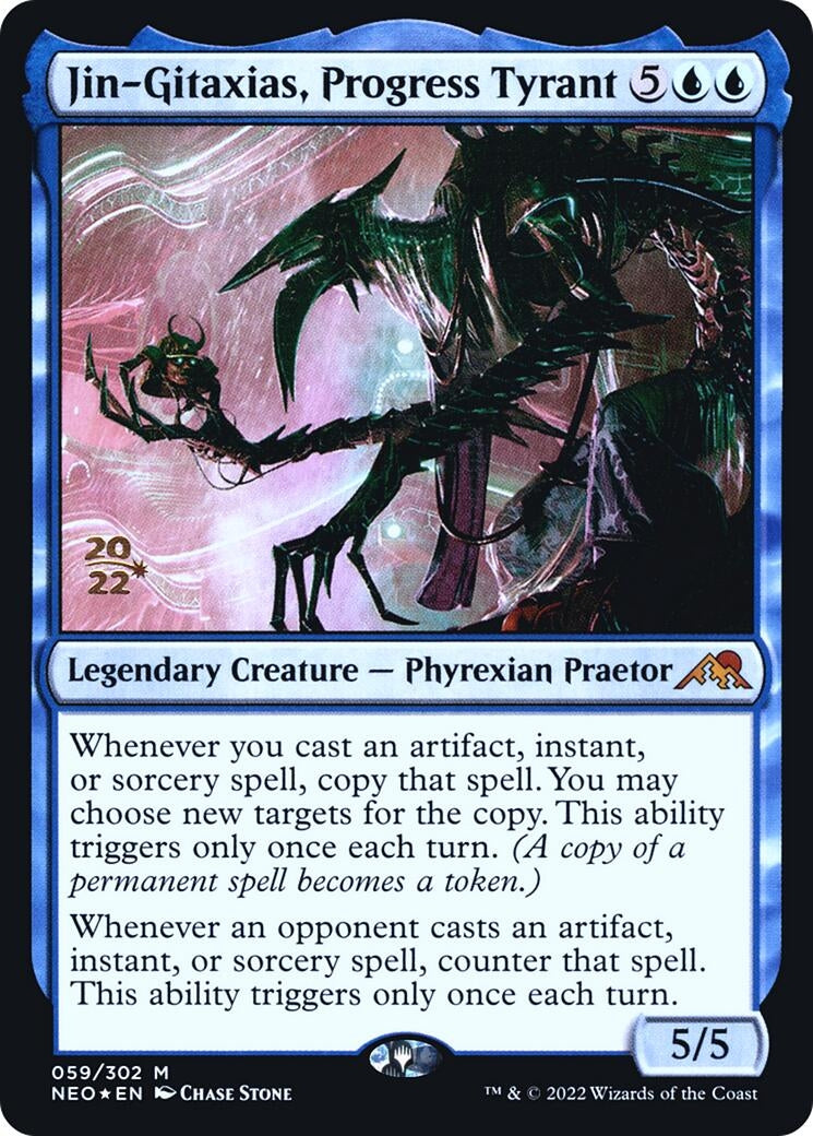 Image for Jin-Gitaxias, Progress Tyrant (59) [Prerelease Cards] - Magic: The Gathering