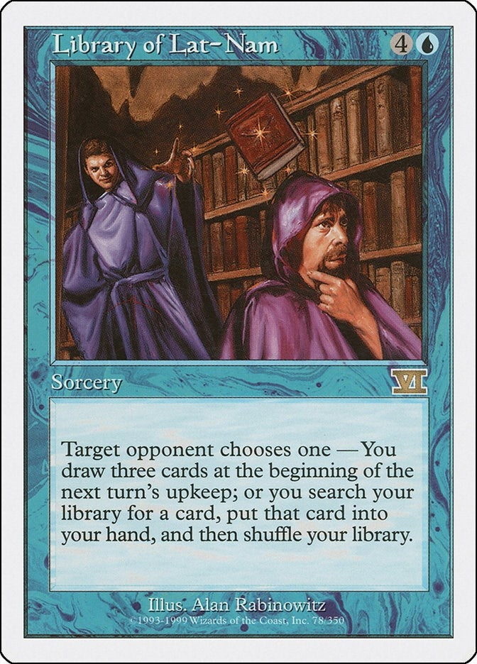 Image for Library of Lat-Nam (78) [Classic Sixth Edition] - Magic: The Gathering