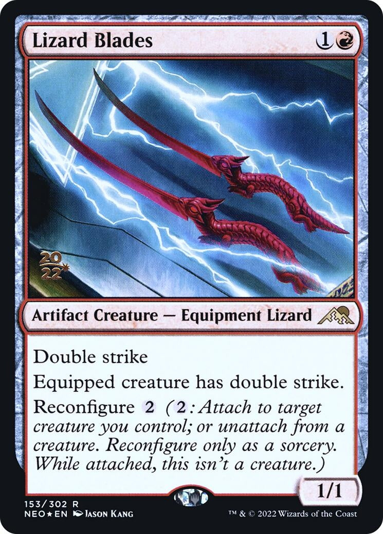 Image for Lizard Blades (153) [Prerelease Cards] - Magic: The Gathering