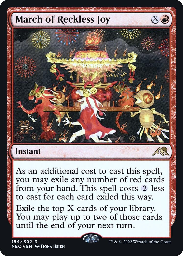 Image for March of Reckless Joy (154) [Prerelease Cards] - Magic: The Gathering