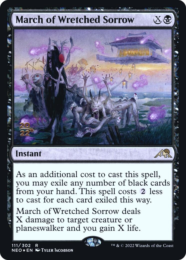 Image for March of Wretched Sorrow (111) [Prerelease Cards] - Magic: The Gathering