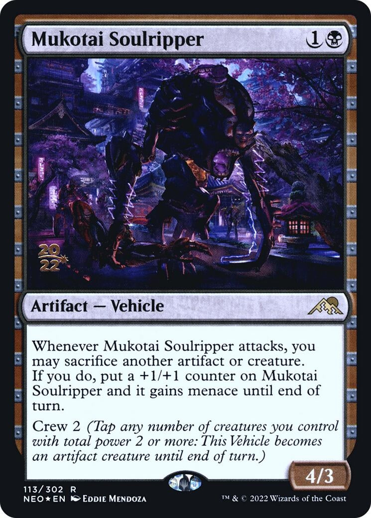 Image for Mukotai Soulripper (113) [Prerelease Cards] - Magic: The Gathering