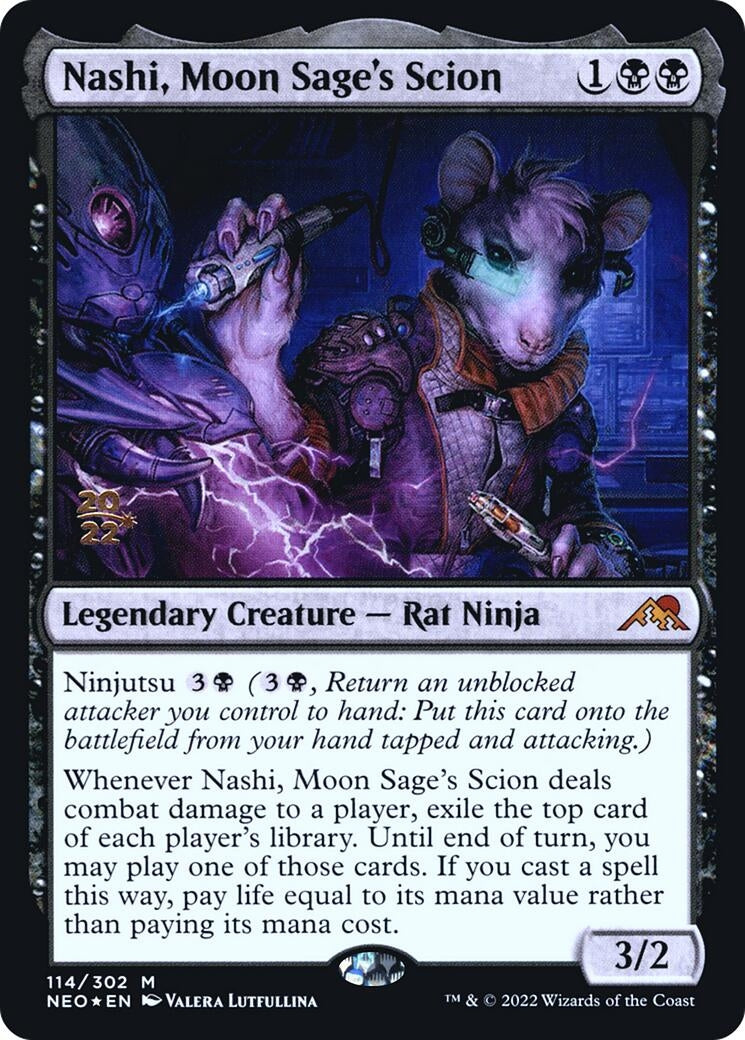 Image for Nashi, Moon Sage's Scion (114) [Prerelease Cards] - Magic: The Gathering
