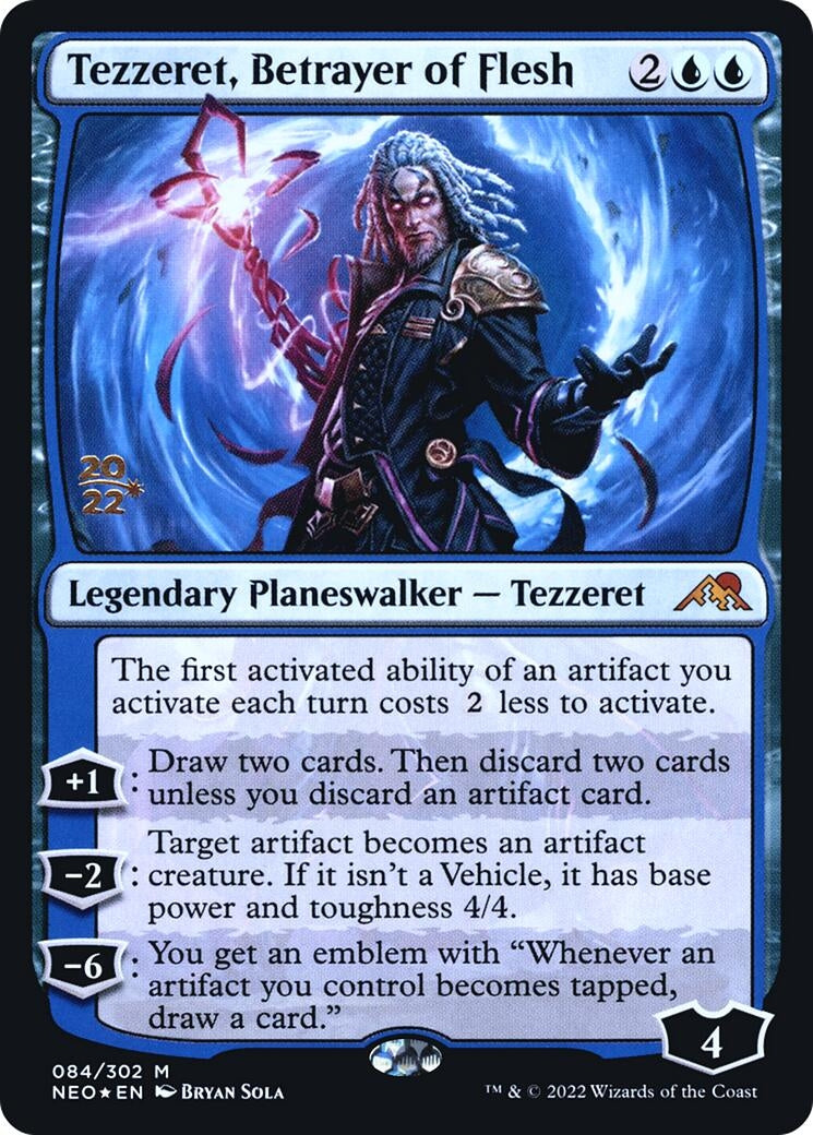 Image for Tezzeret, Betrayer of Flesh (84) [Prerelease Cards] - Magic: The Gathering
