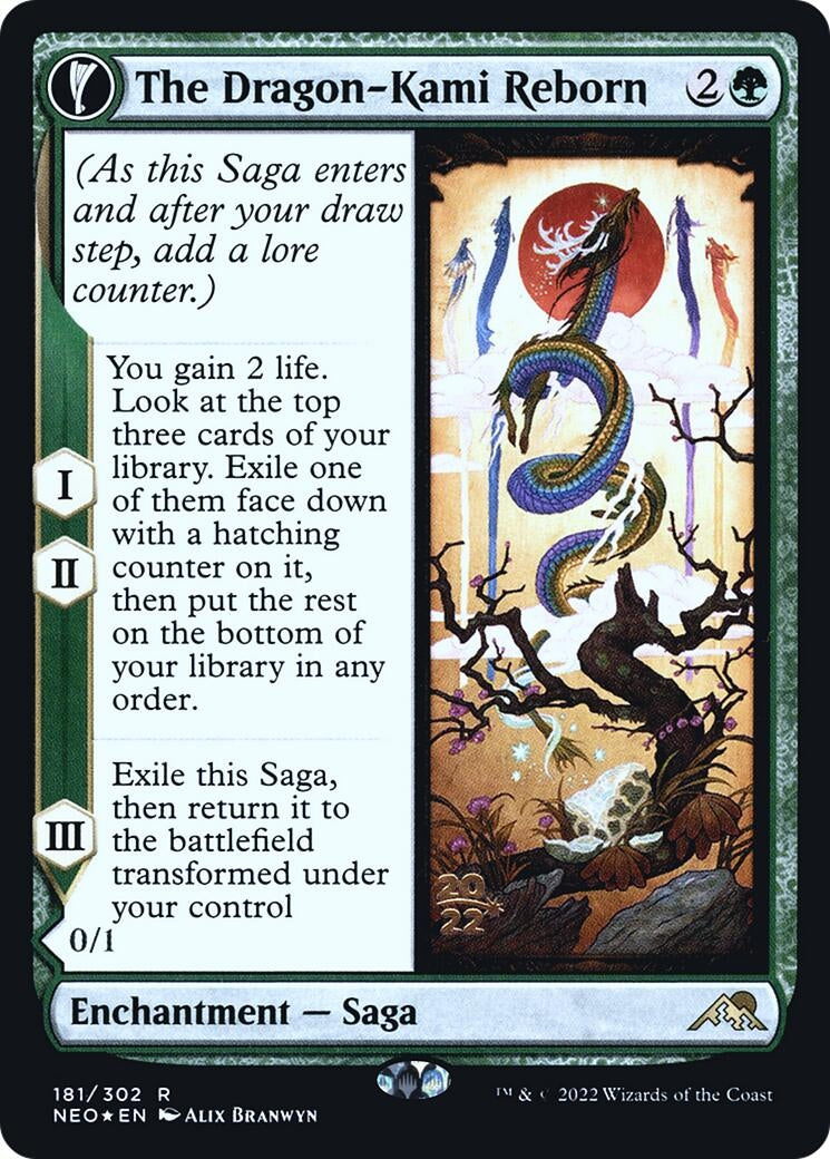 Image for The Dragon-Kami Reborn (181) [Prerelease Cards] - Magic: The Gathering