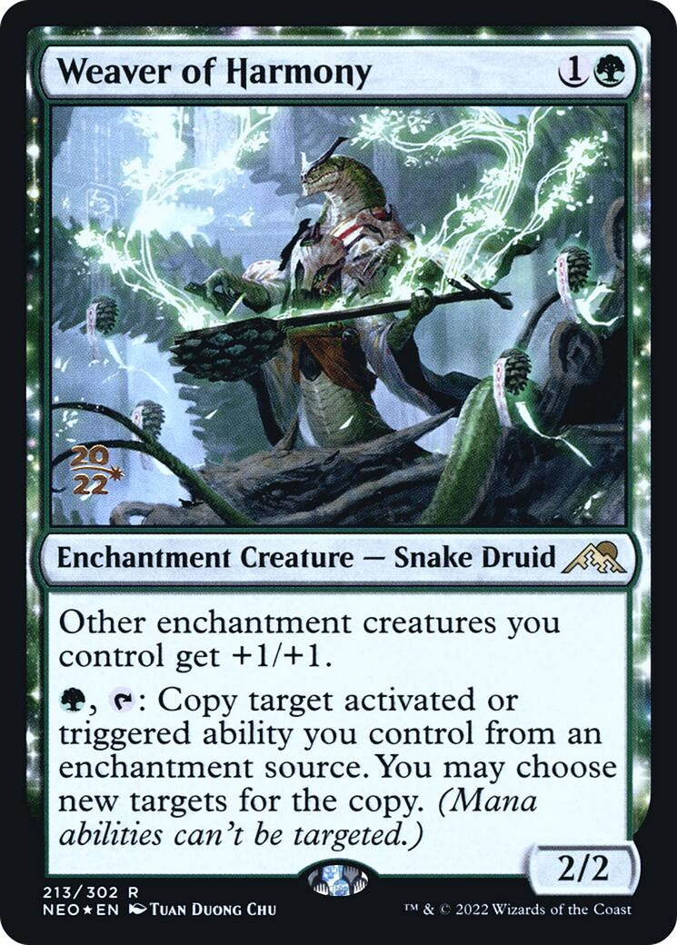 Image for Weaver of Harmony (213) [Prerelease Cards] - Magic: The Gathering