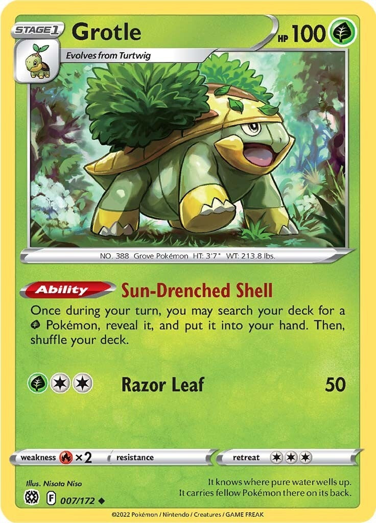 Image for Grotle (007/172) [SWSH09: Brilliant Stars] - Pokemon