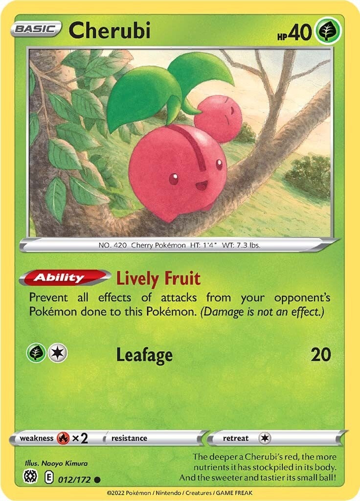 Image for Cherubi (012/172) [SWSH09: Brilliant Stars] - Pokemon