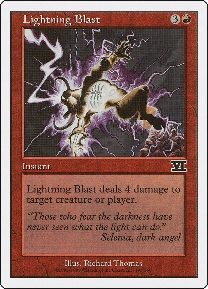Image for Lightning Blast (193) [Classic Sixth Edition] - Magic: The Gathering