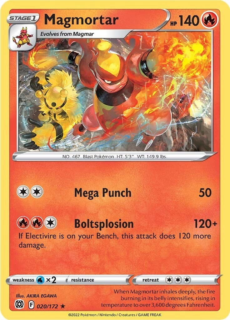 Image for Magmortar (020/172) [SWSH09: Brilliant Stars] - Pokemon
