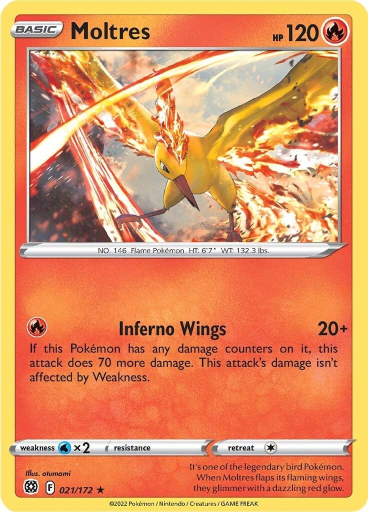 Image for Moltres (021/172) [SWSH09: Brilliant Stars] - Pokemon