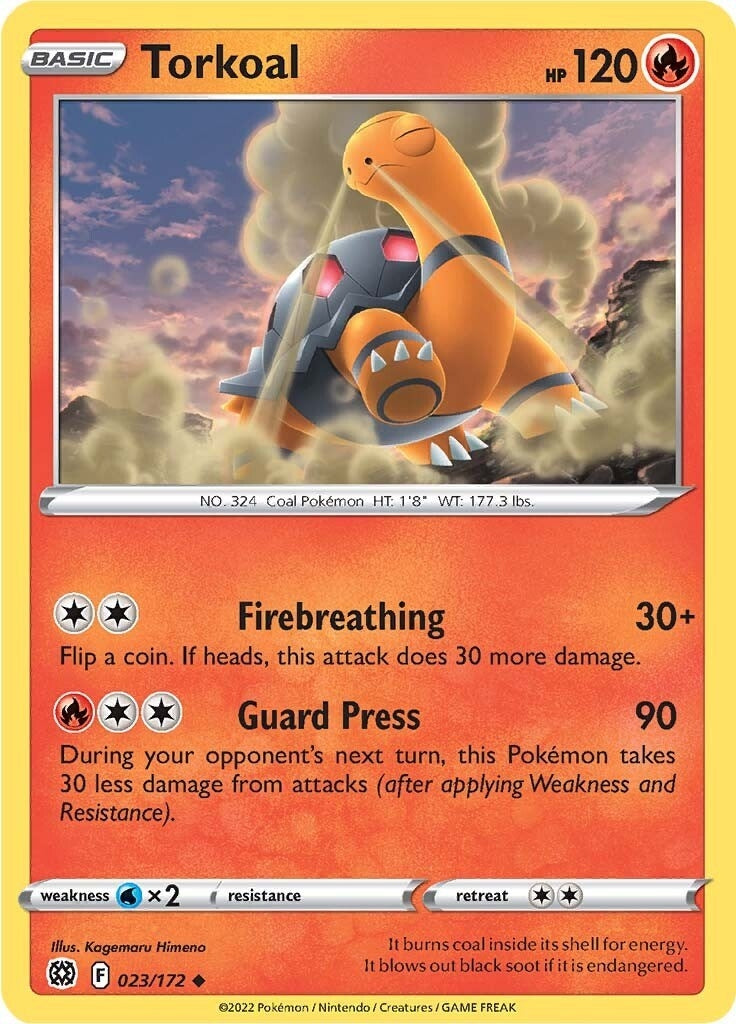 Image for Torkoal (023/172) [SWSH09: Brilliant Stars] - Pokemon