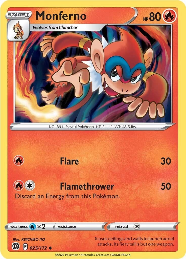 Image for Monferno (025/172) [SWSH09: Brilliant Stars] - Pokemon