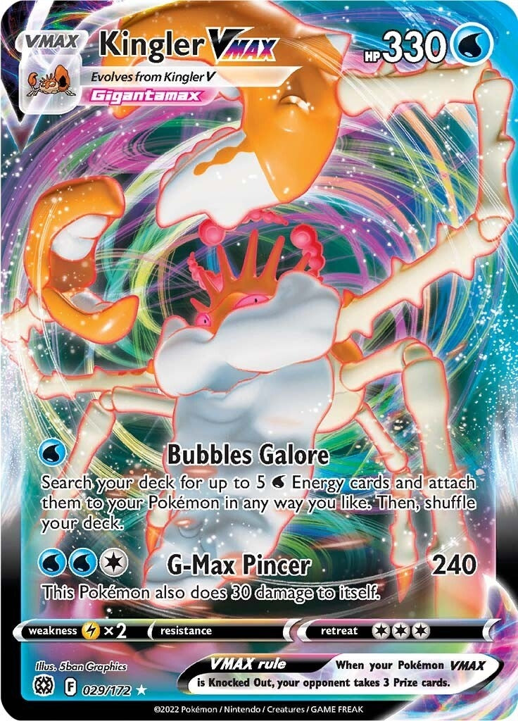 Image for Kingler VMAX (029/172) [SWSH09: Brilliant Stars] - Pokemon
